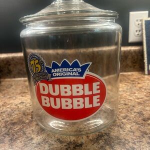 Dubble Bubble Glass Jar with Lid
